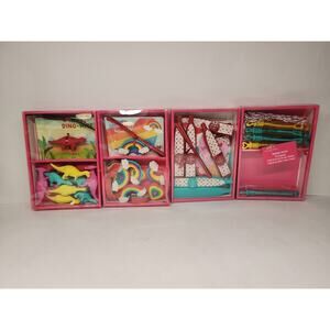 Valentines classroom exchange cards 48 Kazoo Erasers Bubble Sticks Dinosaur